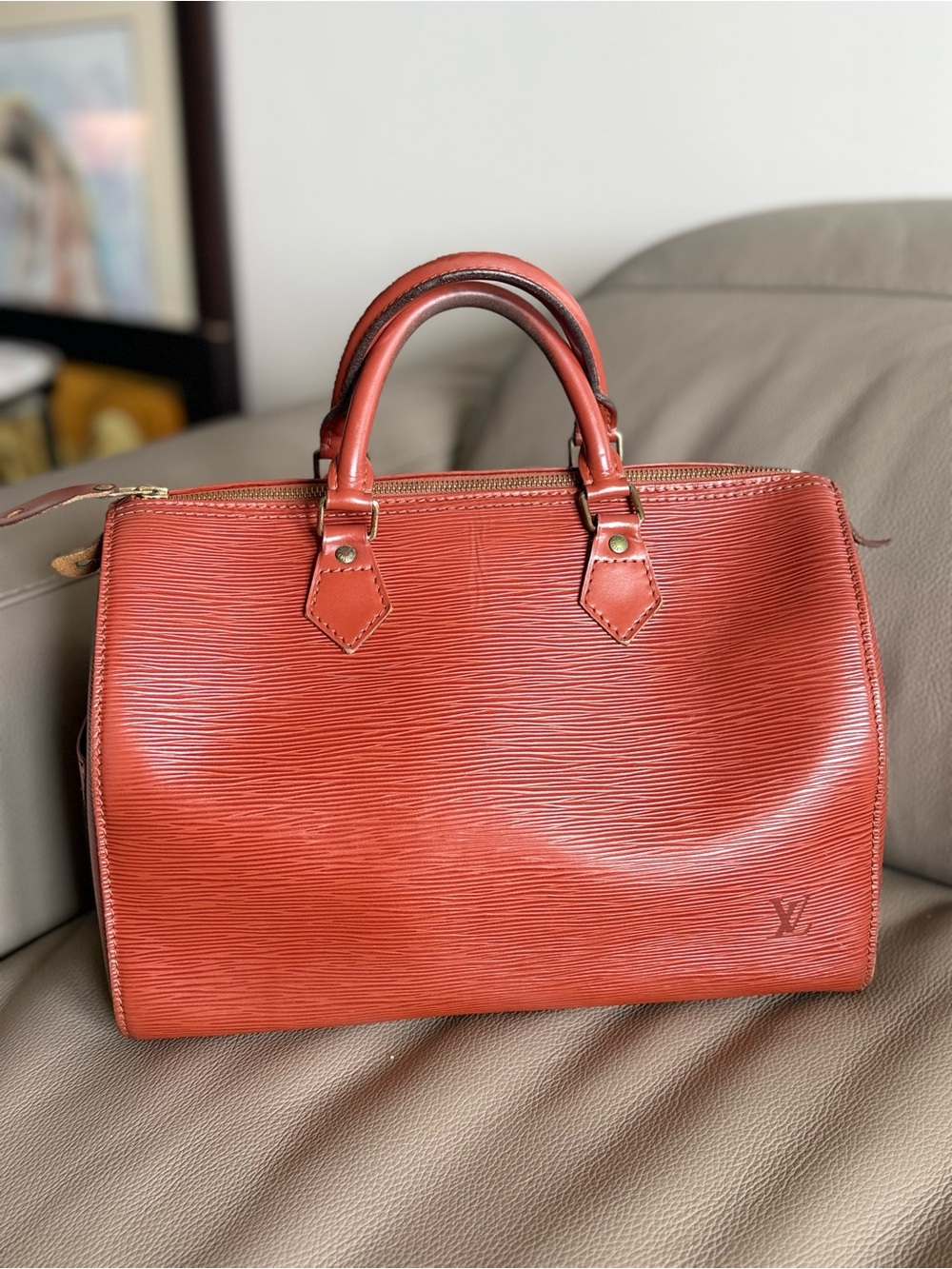 Louis Vuitton Epi Leather Speedy 30 Handbag - Kenyan Brown/Fawn (Dec 1993)